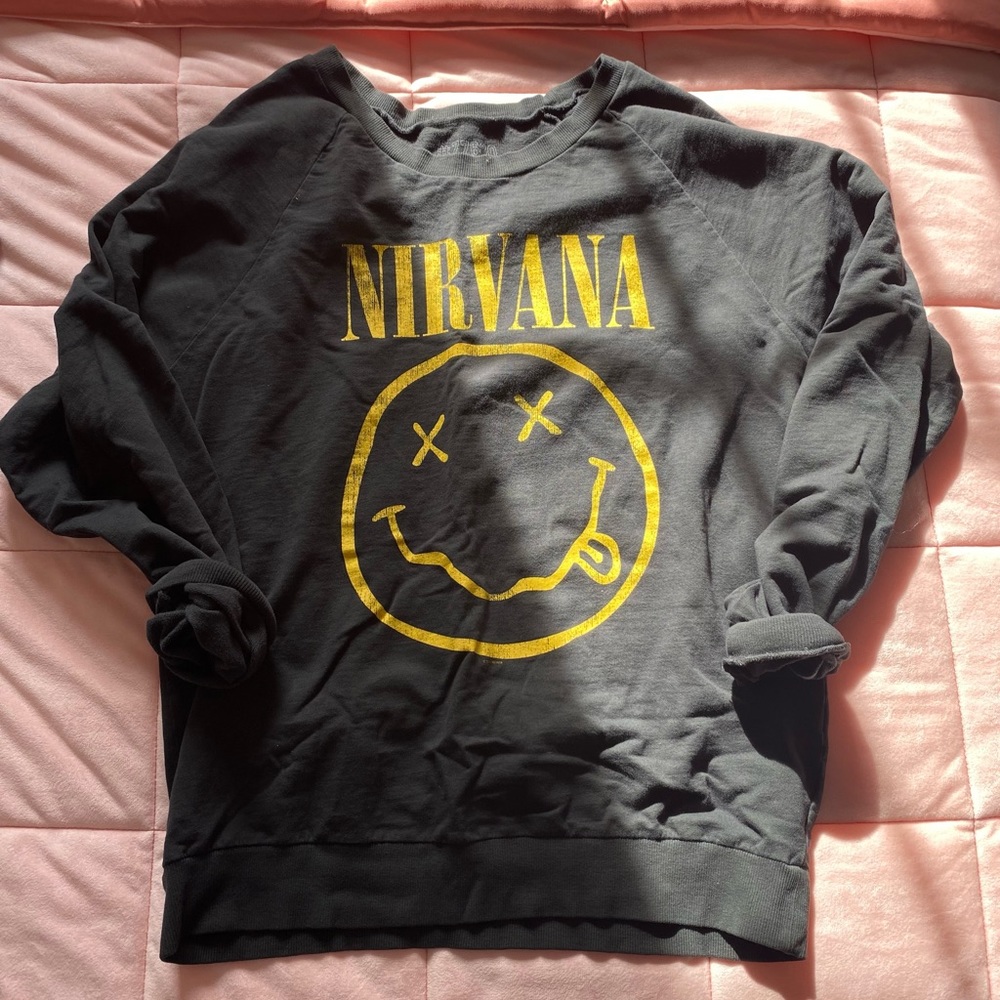 NIRVANA Relaxed Double-Sided Graphic Sweatshirt